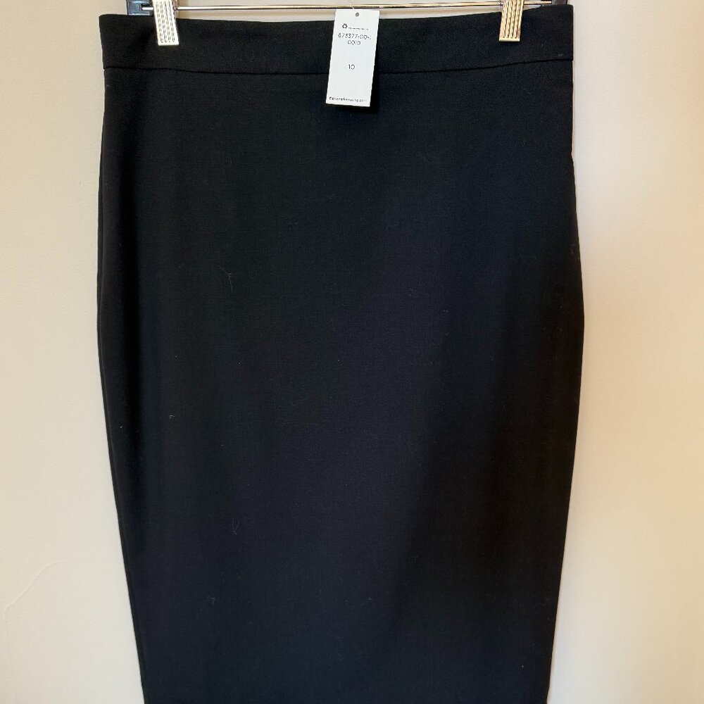 Banana Republic lined black pencil skirt size 10 NWT